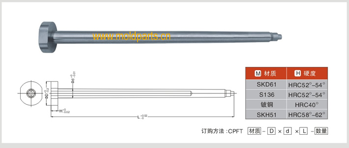 東莞大翔模具配件有限公司專業(yè)生產(chǎn)筆模型芯，筆模型芯的材質(zhì)、熱處理、硬度、標(biāo)準(zhǔn)、型號(hào)等詳情說明和介紹，您可以通過本頁面下單留言或者發(fā)送詢/報(bào)價(jià)
